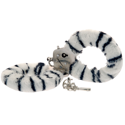Toy Joy Furry Fun Cuffs Zebra Plush Toy Joy Furry Fun Cuffs Zebra Plush