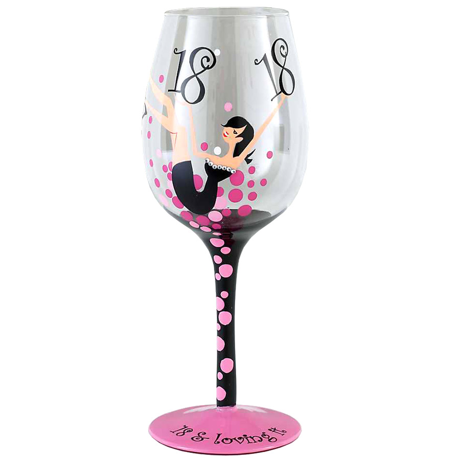 Tallulah Chic Wine Glass - Age 18 Tallulah Chic Wine Glass - Age 18