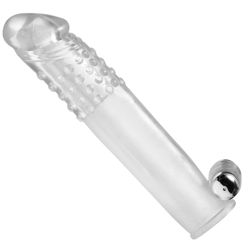 Size Matters Clear Vibrating Penis Sleeve Size Matters Clear Vibrating Penis Sleeve