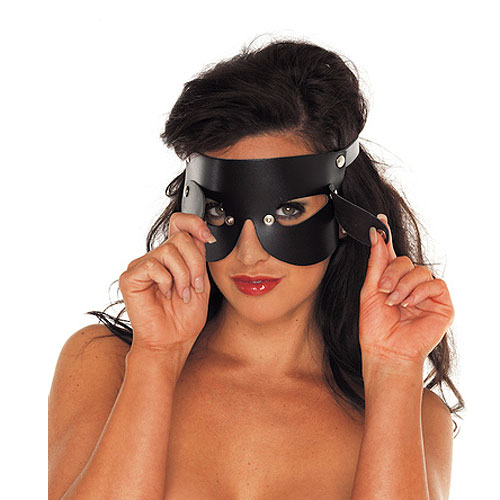 Leather Blindfold with Detachable Blinkers Leather Blindfold with Detachable Blinkers