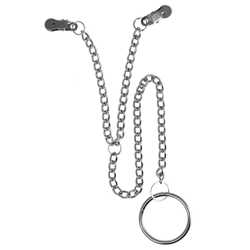 Nipple Clamps with Scrotum Ring Nipple Clamps with Scrotum Ring