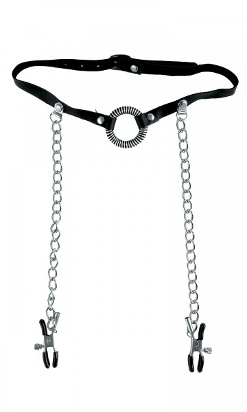 Fetish Fantasy Limited O Ring Ball Gag & Nipple Clamps