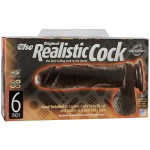 Realistic Cock-6 Black Bx
