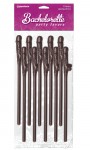 Chocolate Dicky Sipping Straws 10/pk