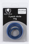 Nitrile Cock Ring Set-blue