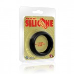 Wide Silicone Donut Black 1.5